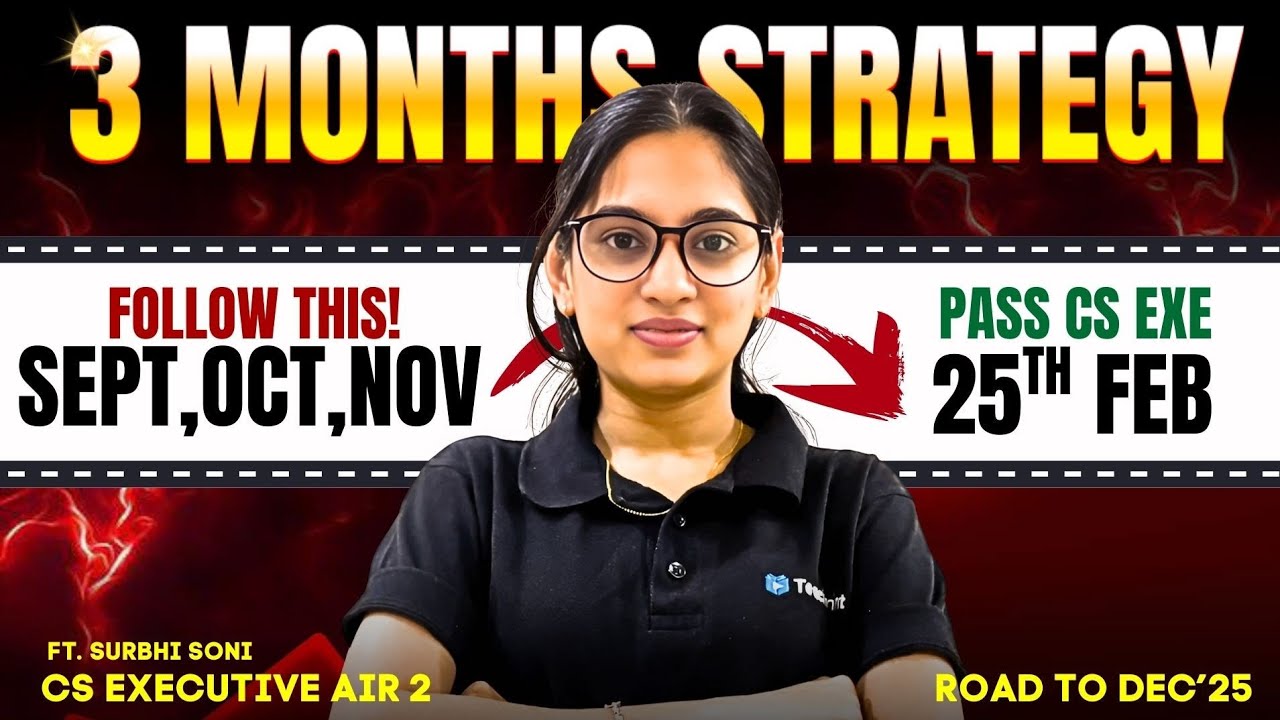 🤯I Cleared CS Executive with Rank in 3 months with this strategy|🛑 This will SHOCK you 🤯 🛑