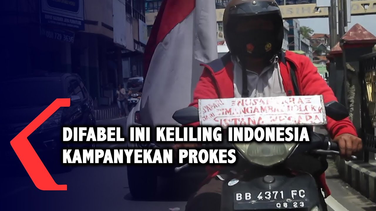 Difabel Ini Keliling Indonesia Kampanyekan Protokol Kesehatan