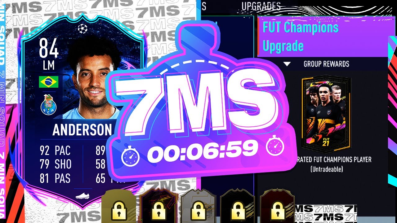 FUT CHAMPS UPGRADE PACK! 84 RTTF SBC FELIPE ANDERSON 7 MINUTE SQUAD BUILDER - FIFA 21 ULTIMATE TEAM