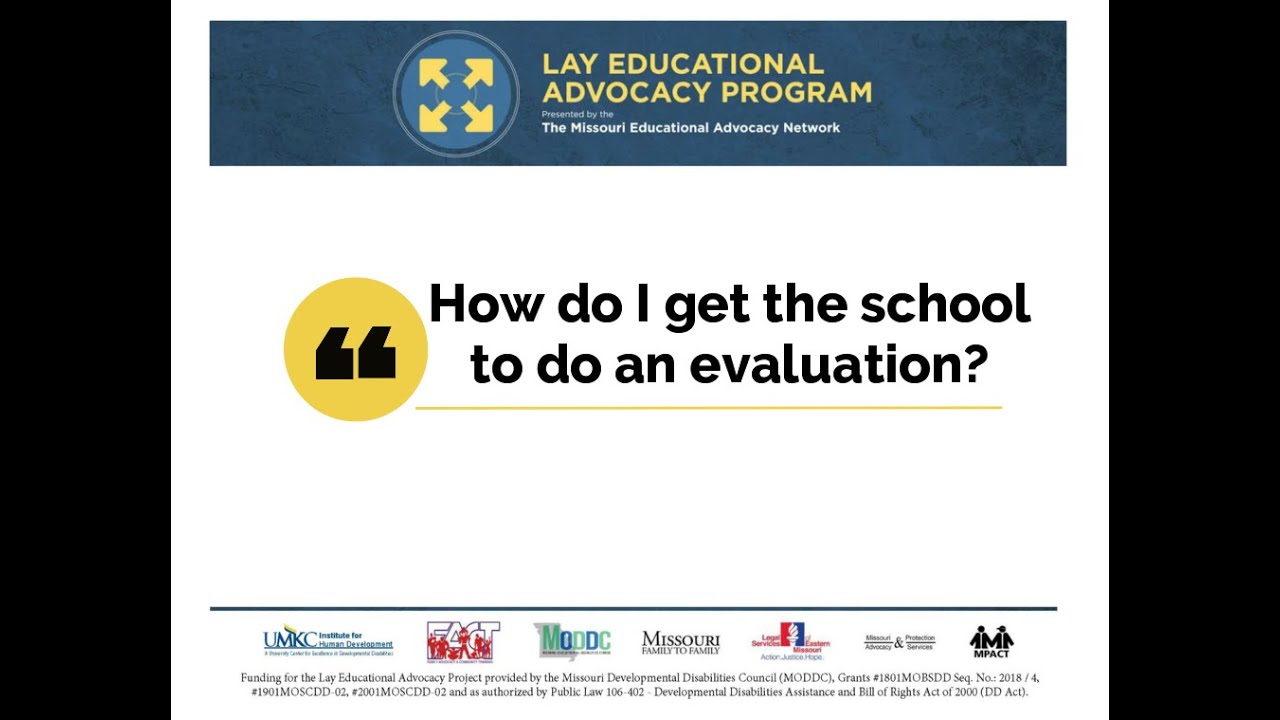 How do I request an evaluation for services at school?