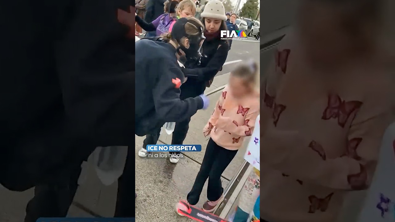 Agentes de ICE se comportan como salvajes; lanzaron gas lacrim&oacute;geno a una ni&ntilde;a ⁣