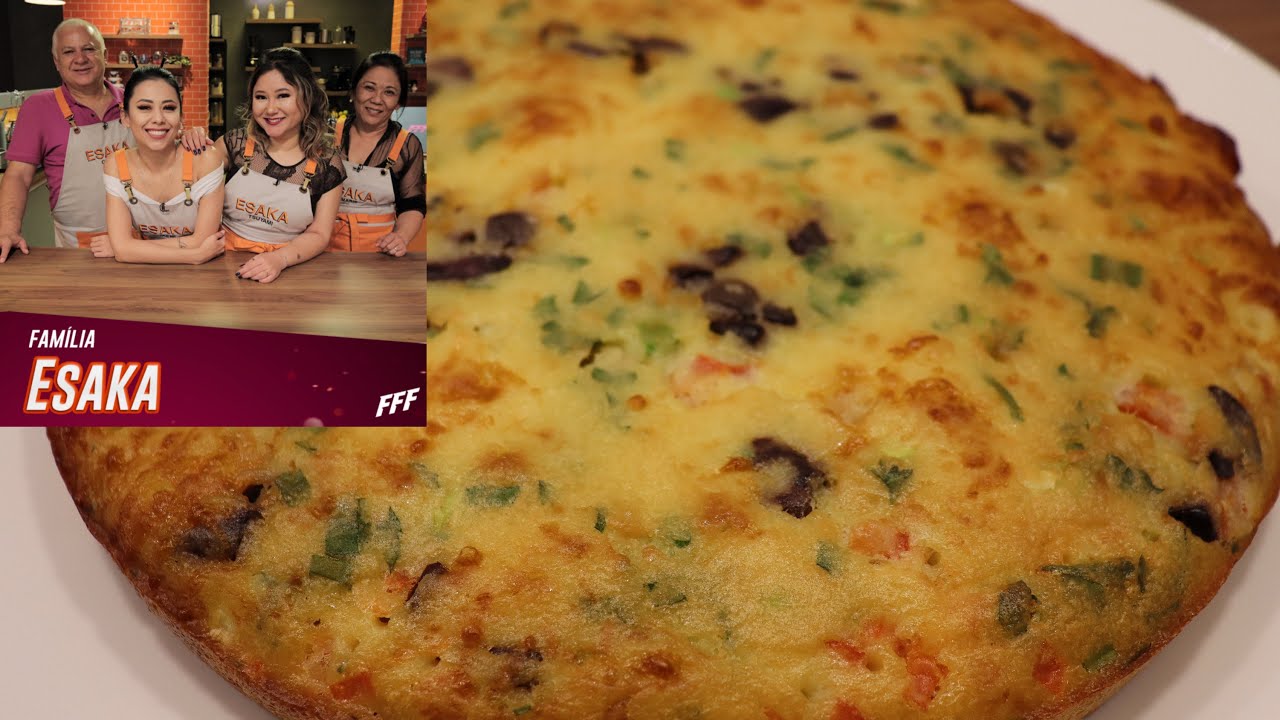 Torta  de sardinha diferente feita no liquidificador, muito gostosa