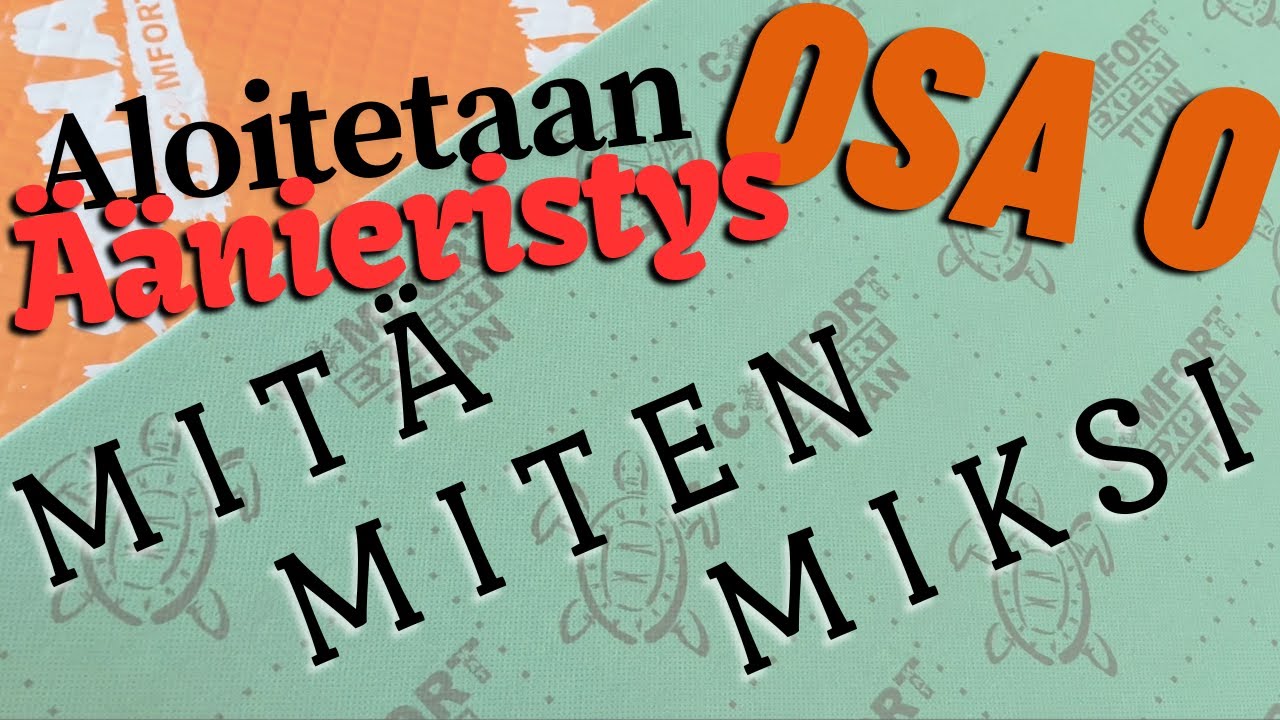 Auton äänieritys Osa 0: mitä - miten - miksi???