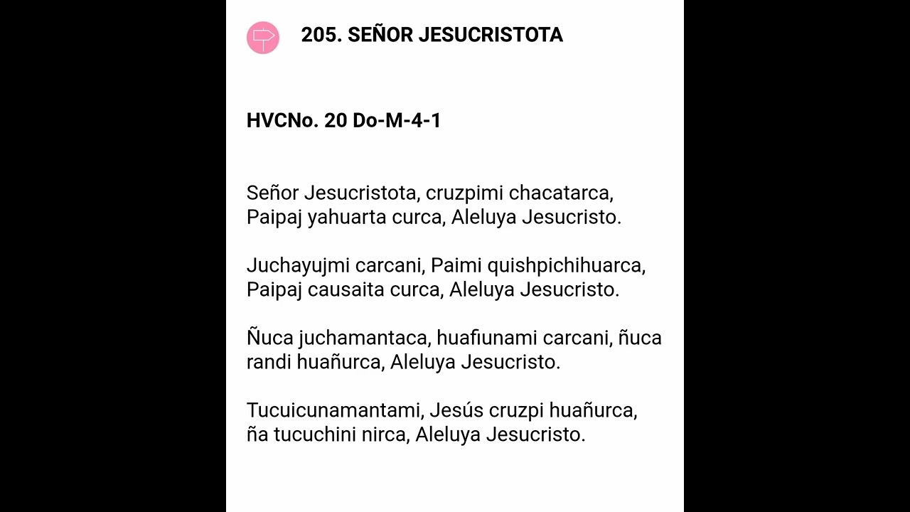 Señor Jesucristota Cruzpimi Chacatarca (#205).