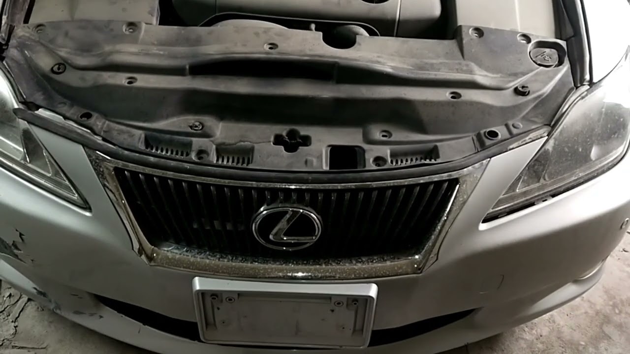 Как снять передний бампер lexus is 250