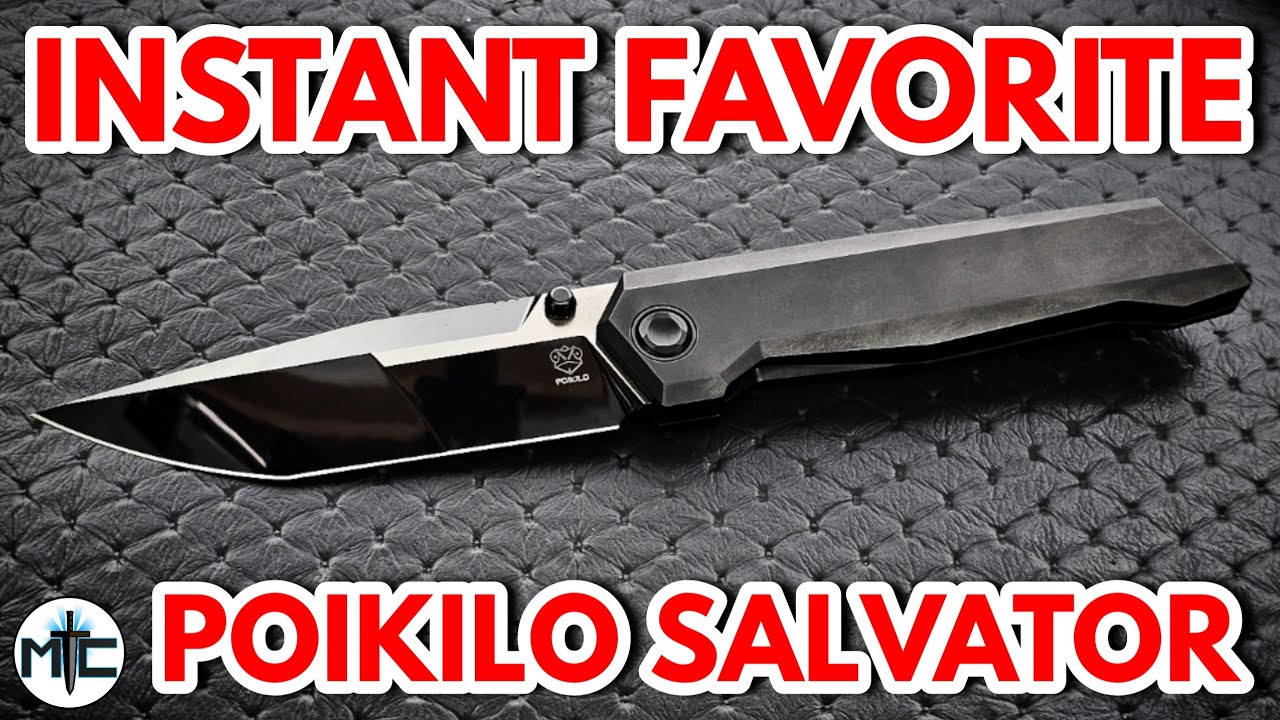 I AM Truly Blown Away By This Pocket Knife | Poikilo Salvator Midtech | Overview and Review