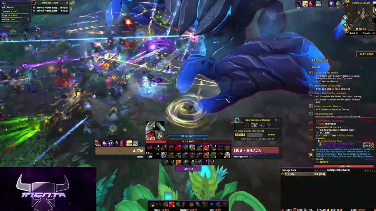 Aggregation of Horrors - The Ringing Deeps, World Boss The War Within - First Day Spawned
