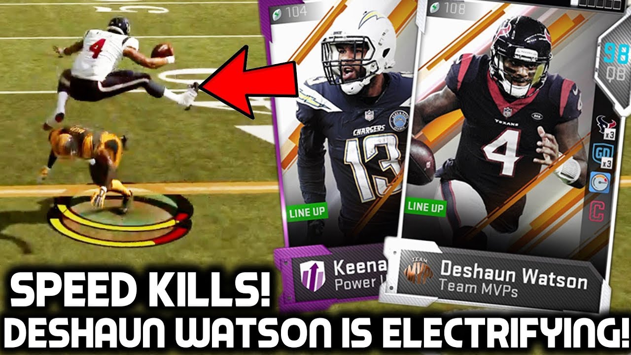 MVP DESHAUN WATSON IS ELECTRIFYING! KEENAN ALLEN! Madden 19 Ultimate Team