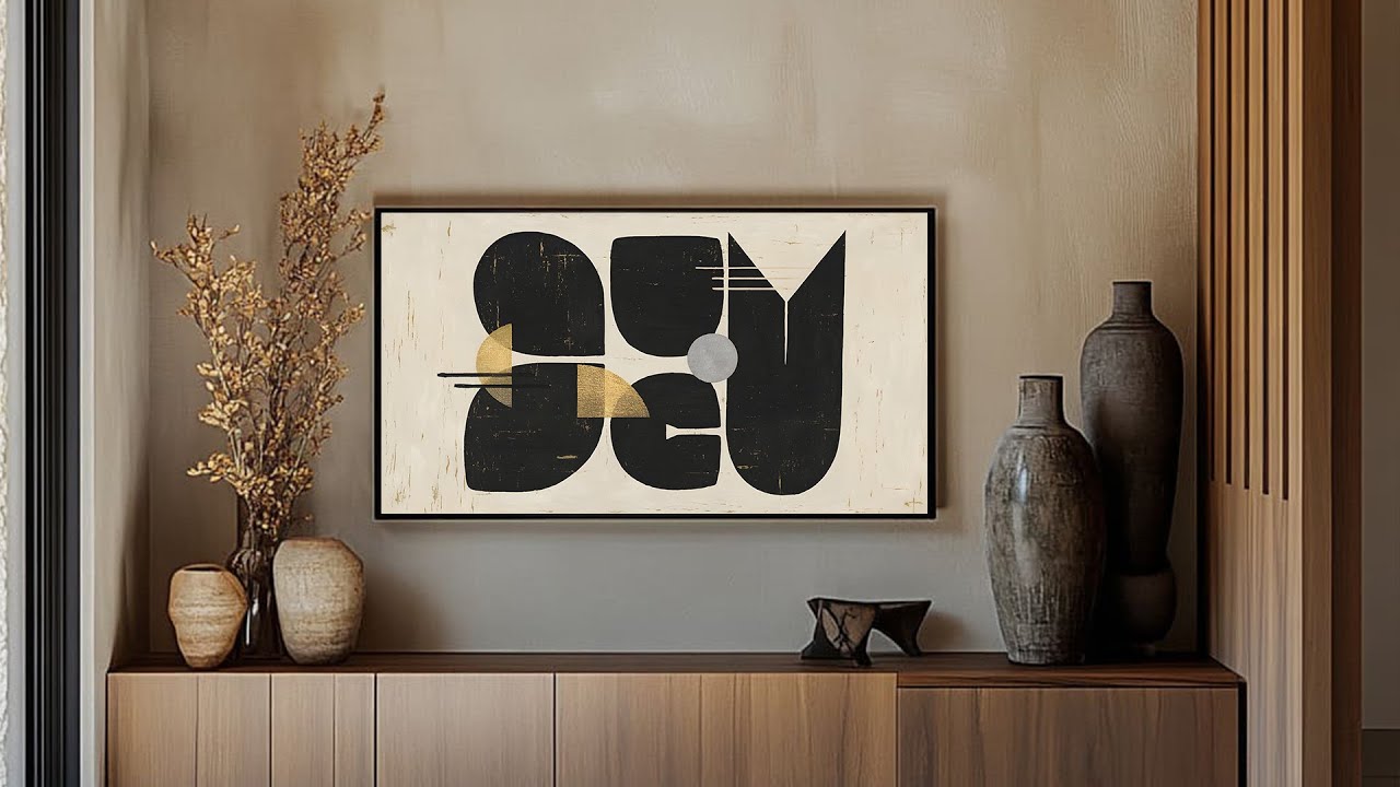 TV Art Screensaver Modern Art | 4K Fine Art | Minimal TV Art | Line Art | Vintage Art TV Background