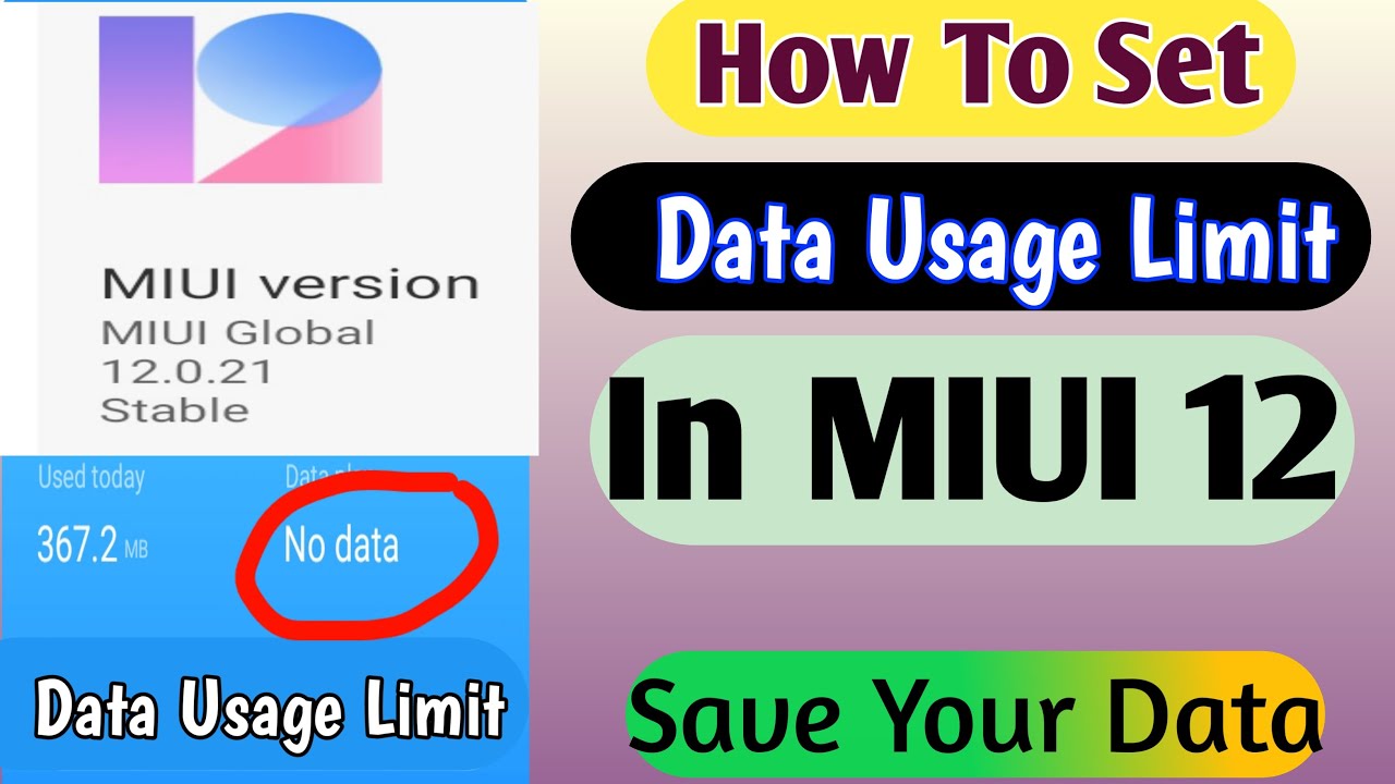 Enable Data Usage Limit In MIUI 12 | Turn On Daily Data Limit In MIUI 12 | Set Data Limit In MIUI 12