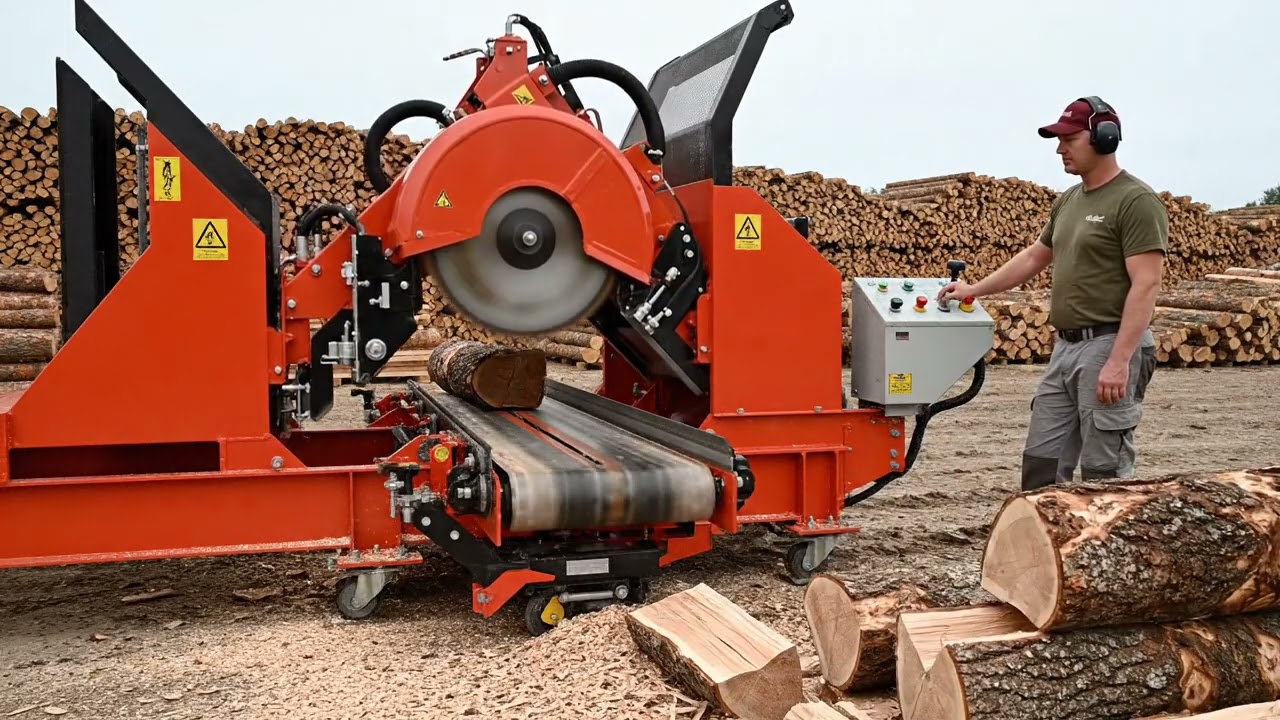 Mind Blowing Firewood Processing! Fastest Modern Chainsaw & Tree Cutting + Crushing Machines
