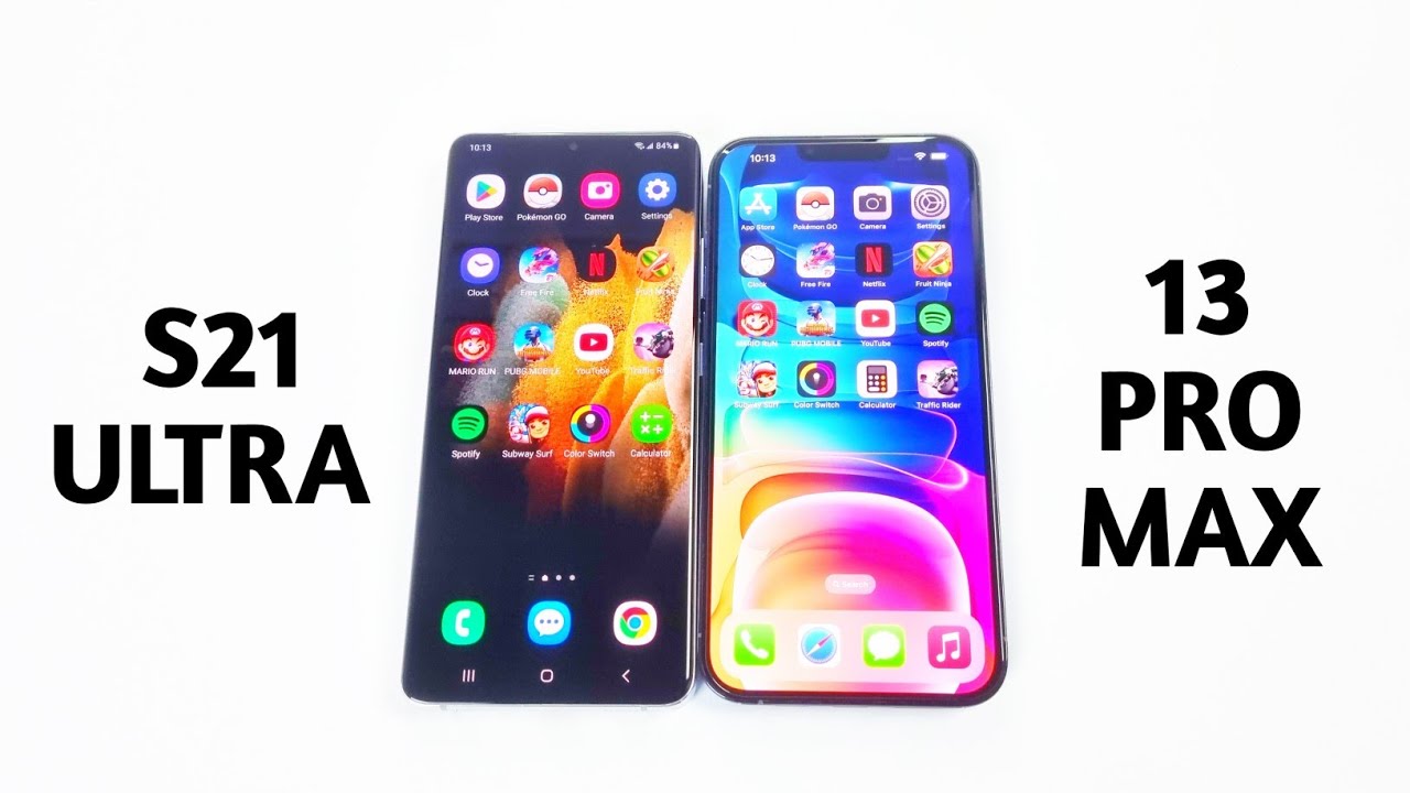 iPhone 13 Pro Max Vs Samsung S21 Ultra - Speed Test 2024