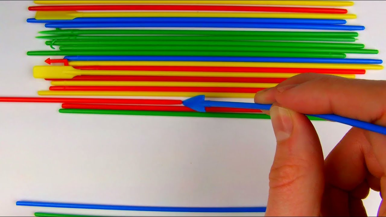 Asmr pick-up sticks and paper clips