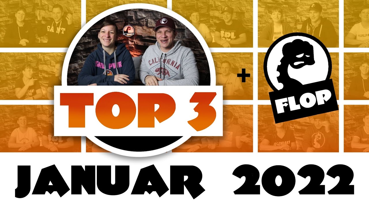 Die Spieledinos Top 3 & Flop Brettspiele im Januar 2022 / von groß bis klein, alles dabei