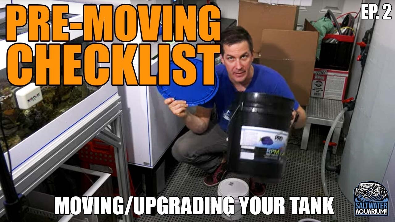 PRE-MOVING Checklist - Moving and Upgrading A Saltwater Tank