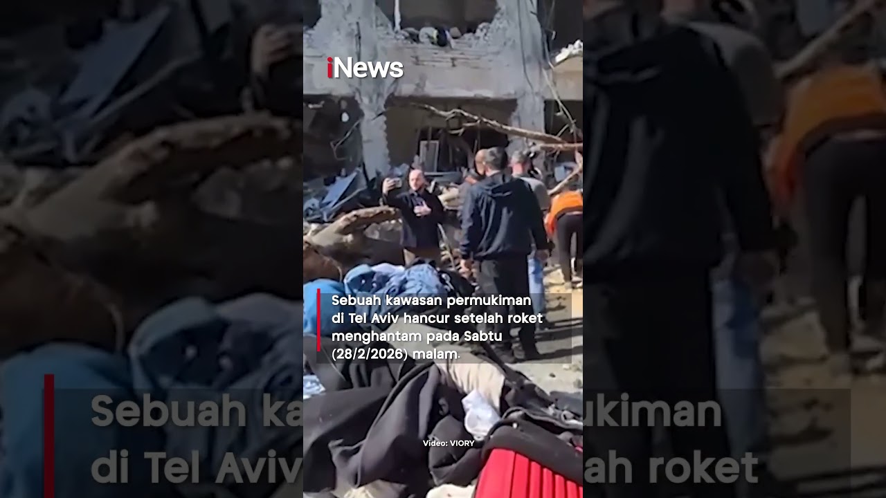 Ngeri! Penampakan Rudal Iran Melesat ke Israel