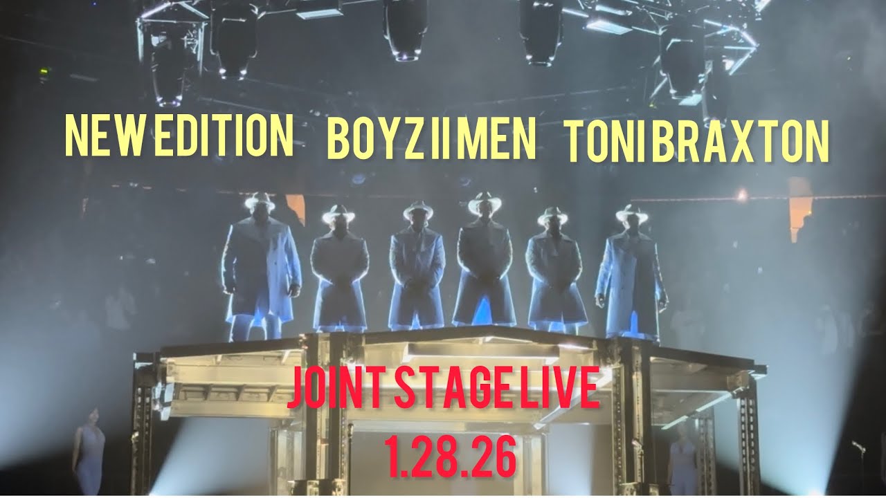 New Edition, Toni Braxton & Boyz II Men, JOINT STAGE LIVE- 🔥