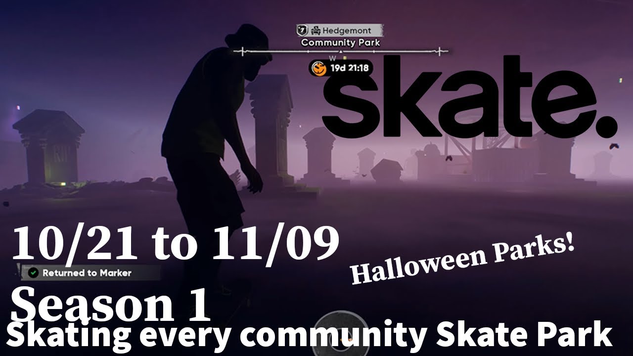 Skating Every Community Skate Park in Skate. | 10.21 to 11.09 Halloween Parks