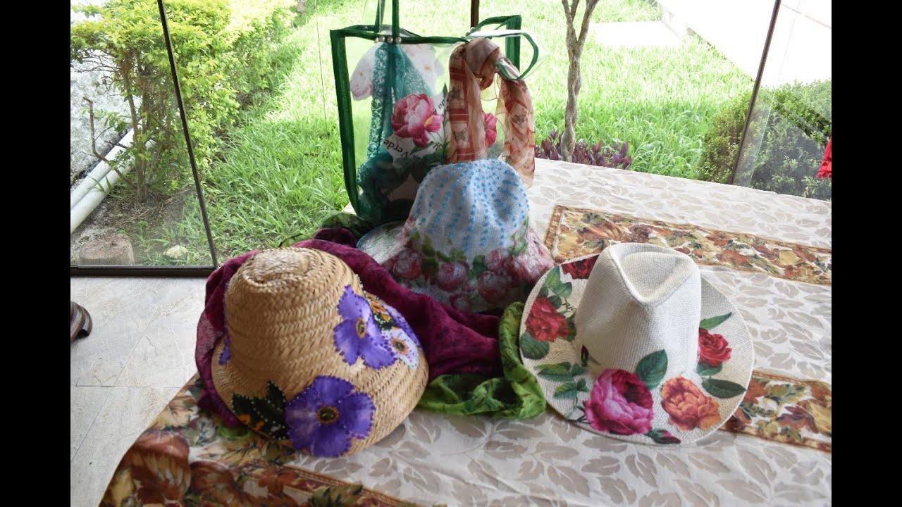 Sinta-se Bem - Customização de chapéu de palha