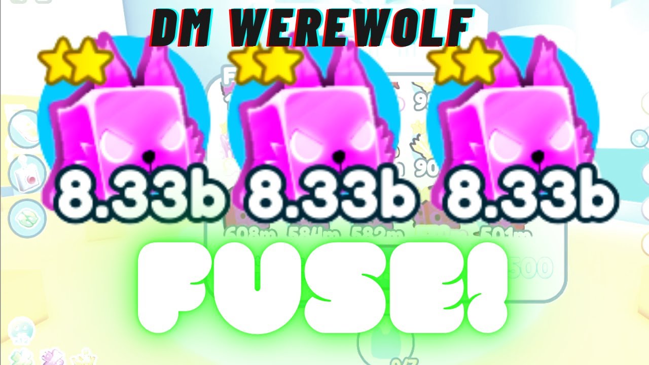 Fuse 3 Dark Matter Werewolf? | Pet Simulator X - Alien UPDATE