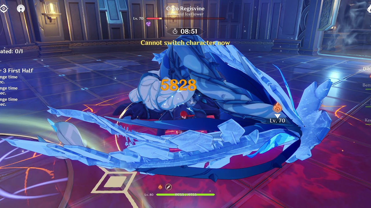 Genshin Impact 8-3 no damage  taken
