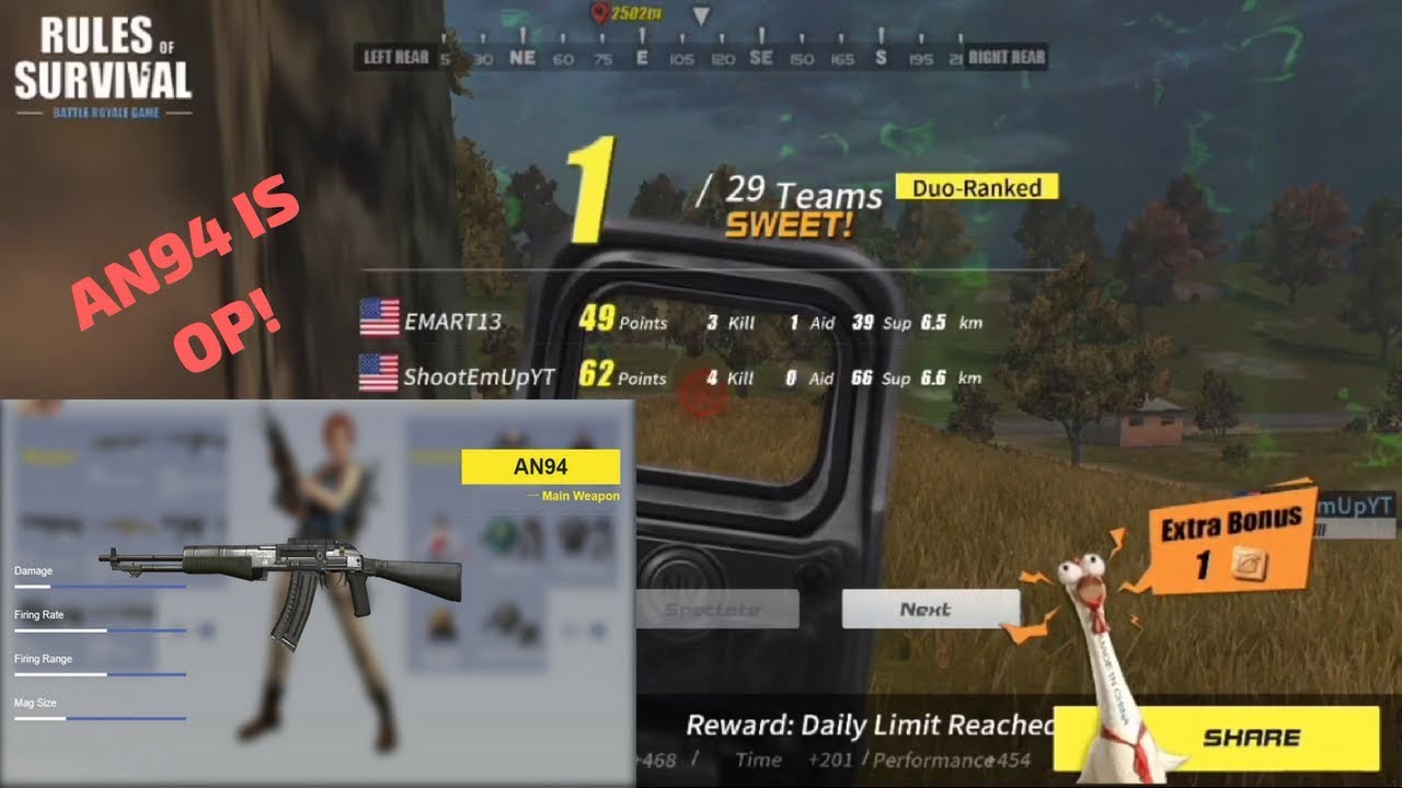 AN94 Is Op?!?! (Rules of Survival: Battle Royale #1)