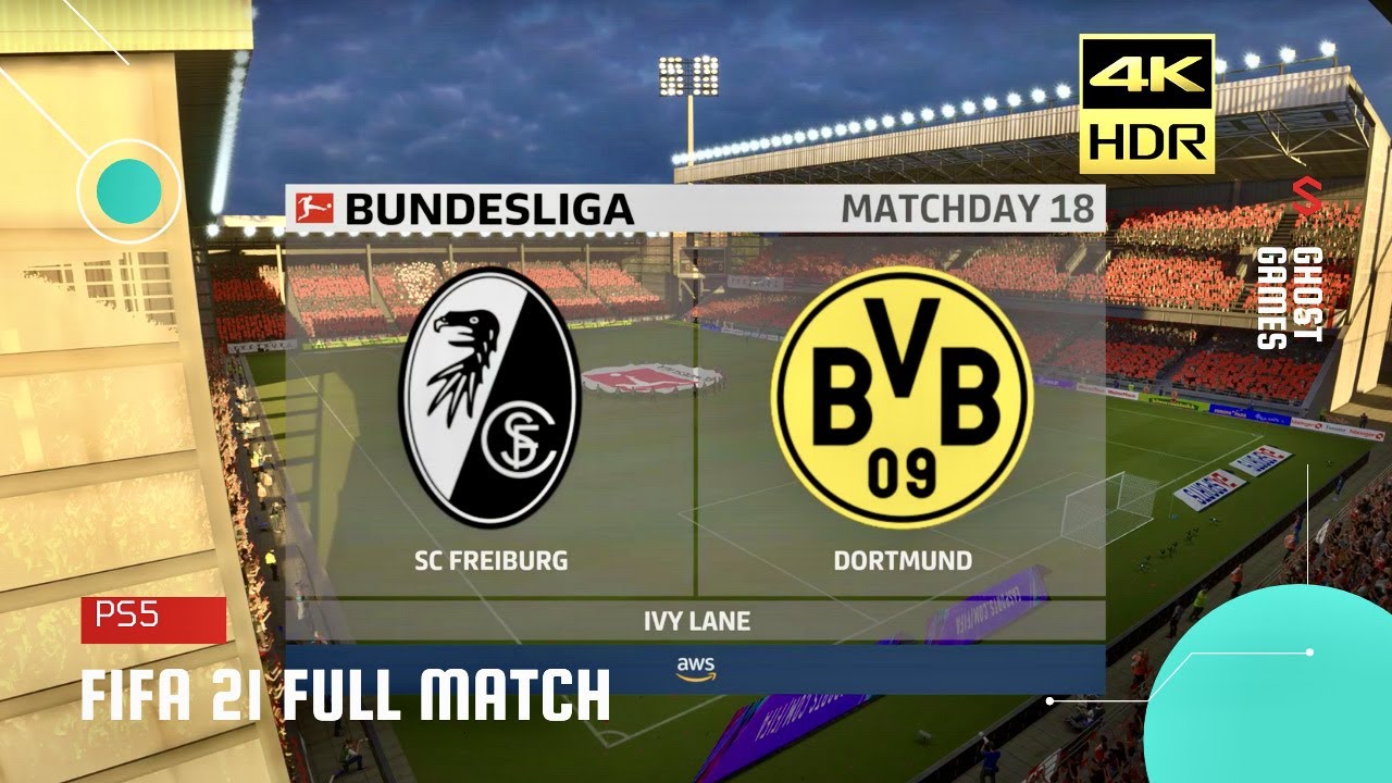 FIFA 21| SC Freiburg vs Dortmund | Bundesliga | PS5 4K HDR 60 FPS Gameplay