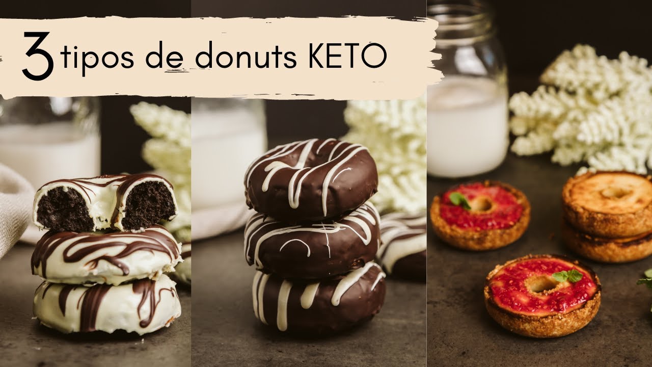 KETO DONUTS: 3 recetas increíbles y súper fáciles de hacer - 🍩 🍩 🍩1 carb
