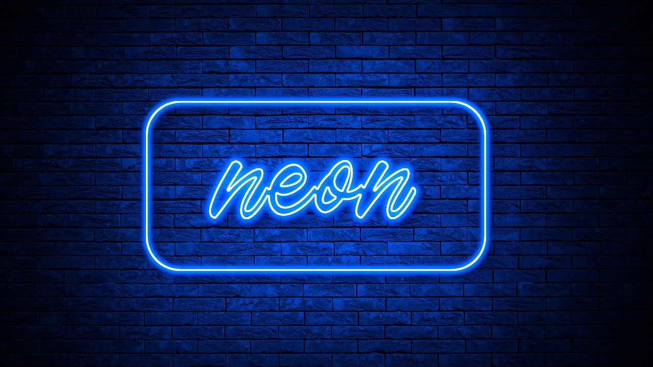Neon Text Effect in GIMP