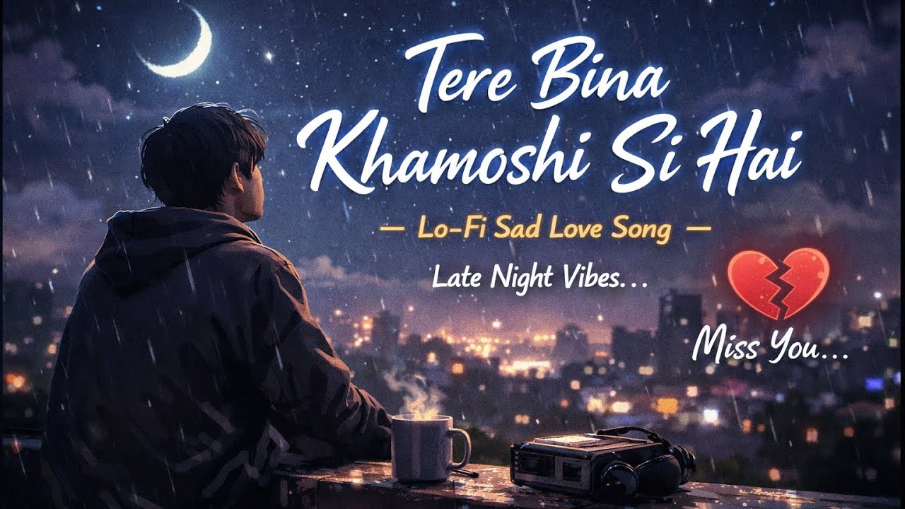 Tere Bina Khamoshi Si Hai 💔 | Lo-Fi Sad Love Song | Late Night Feelings