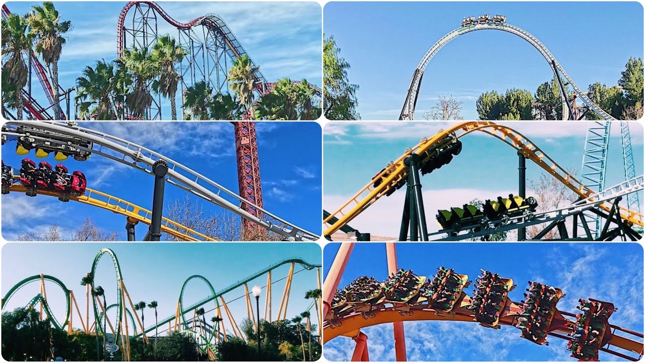 Every Major Coaster At Six Flags Magic Mountain POV