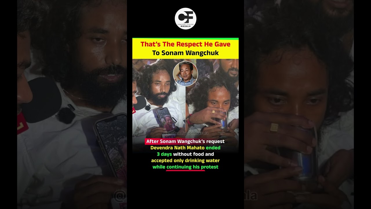 That's The Respect He Gave To Sonam Wangchuk. #sonamwangchuk #viral #protest