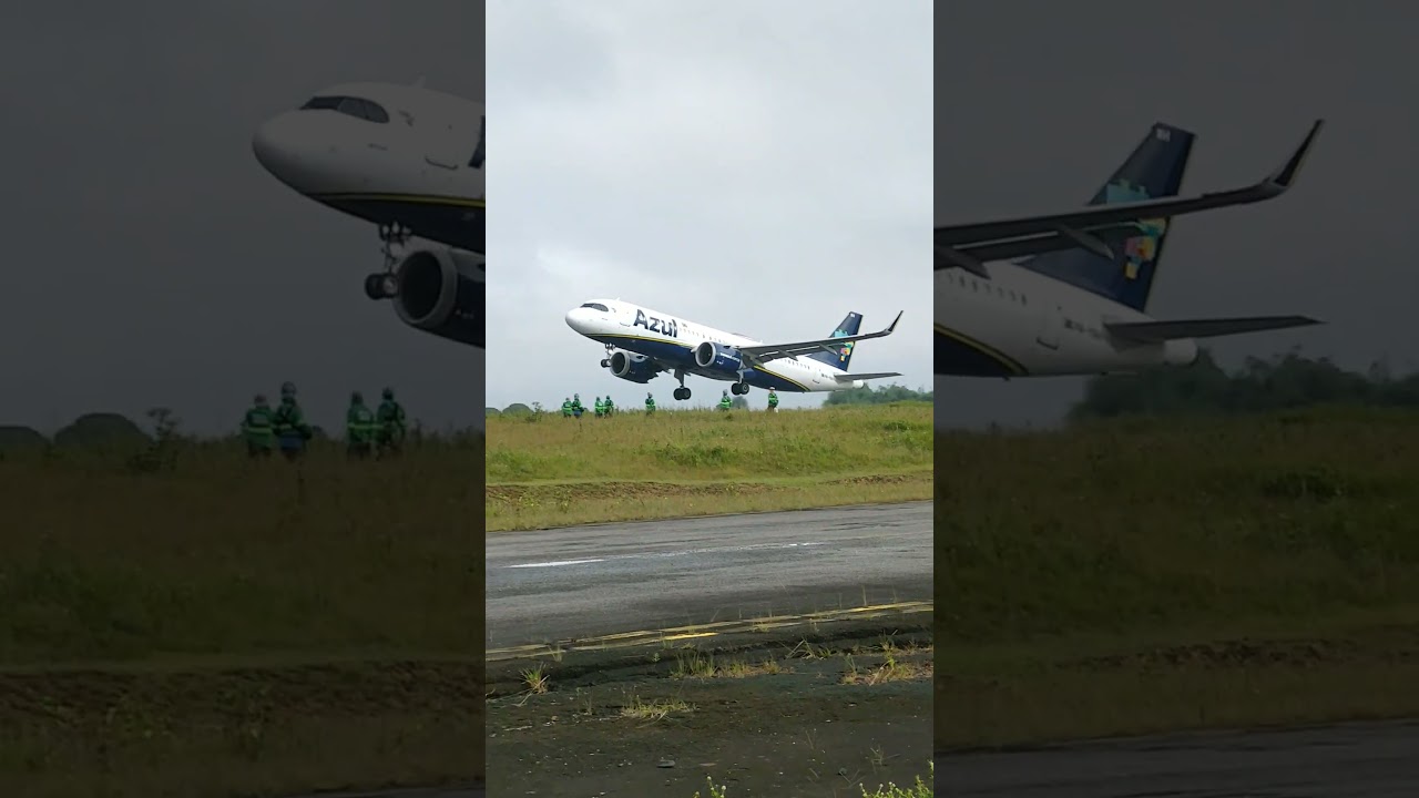 Airbus A320 Azul linhas a&eacute;reas - Decolagem da pista 20 - Aeroporto internacional de Bel&eacute;m  #aviacao