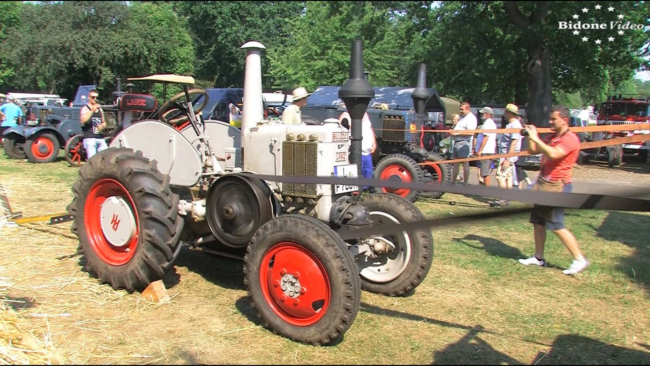 Dreschen und Mahlen mit dem Lanz Bulldog - threshing with historic tractor