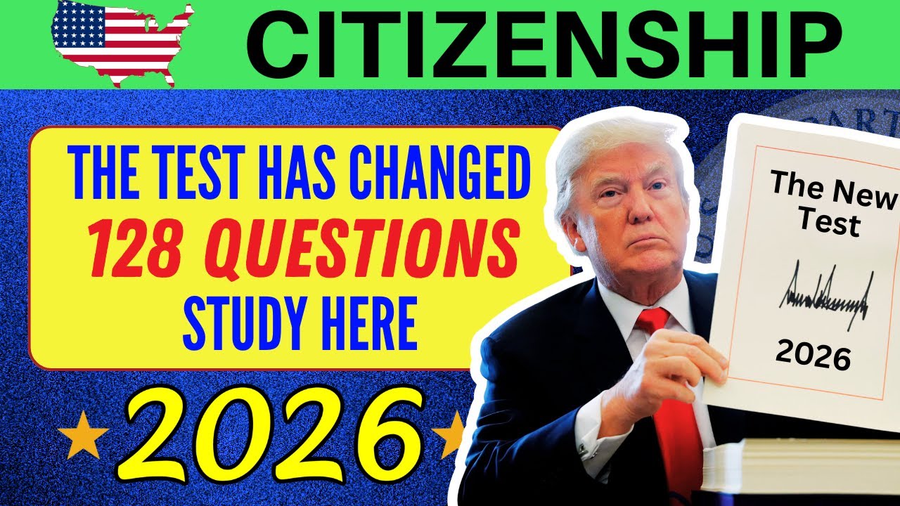 THE NEW US CITIZENSHIP TEST: 128 QUESTIONS AND ANSWERS 2026 (USCIS) 128 NUEVAS PREGUNTAS IN ENGLISH