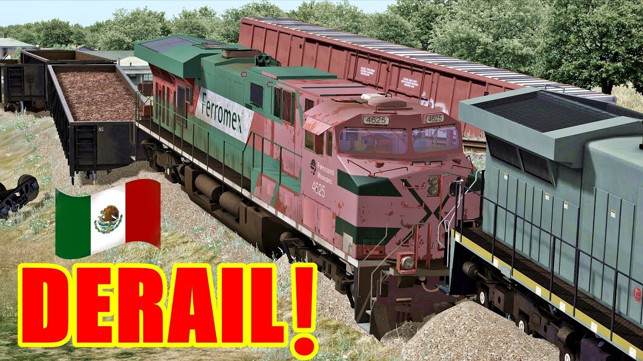 KCS México - Ferromex descarrilamiento de trenes!⚠️ 🇲🇽