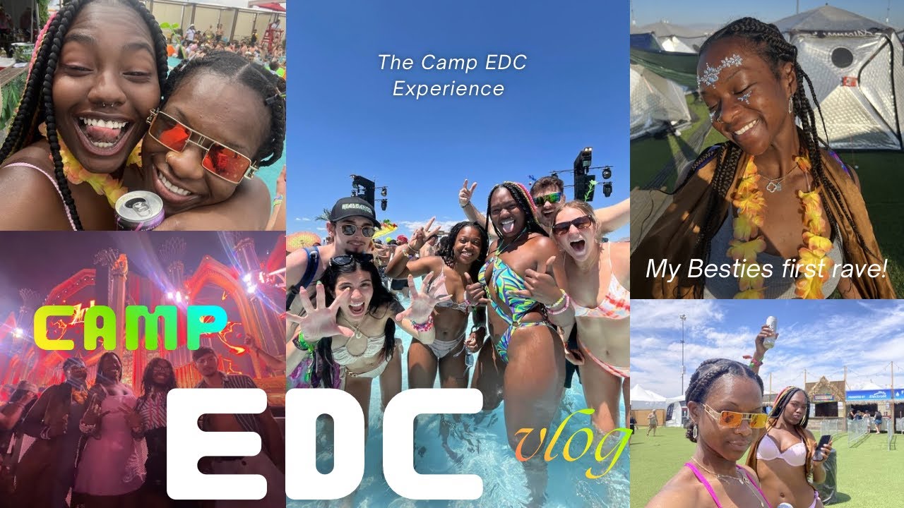 CAMP EDC VLOG| THE CAMP EDC EXPERIENCE, Her First Rave, Zedd, Alison Wonderland, ACRAZE + MORE