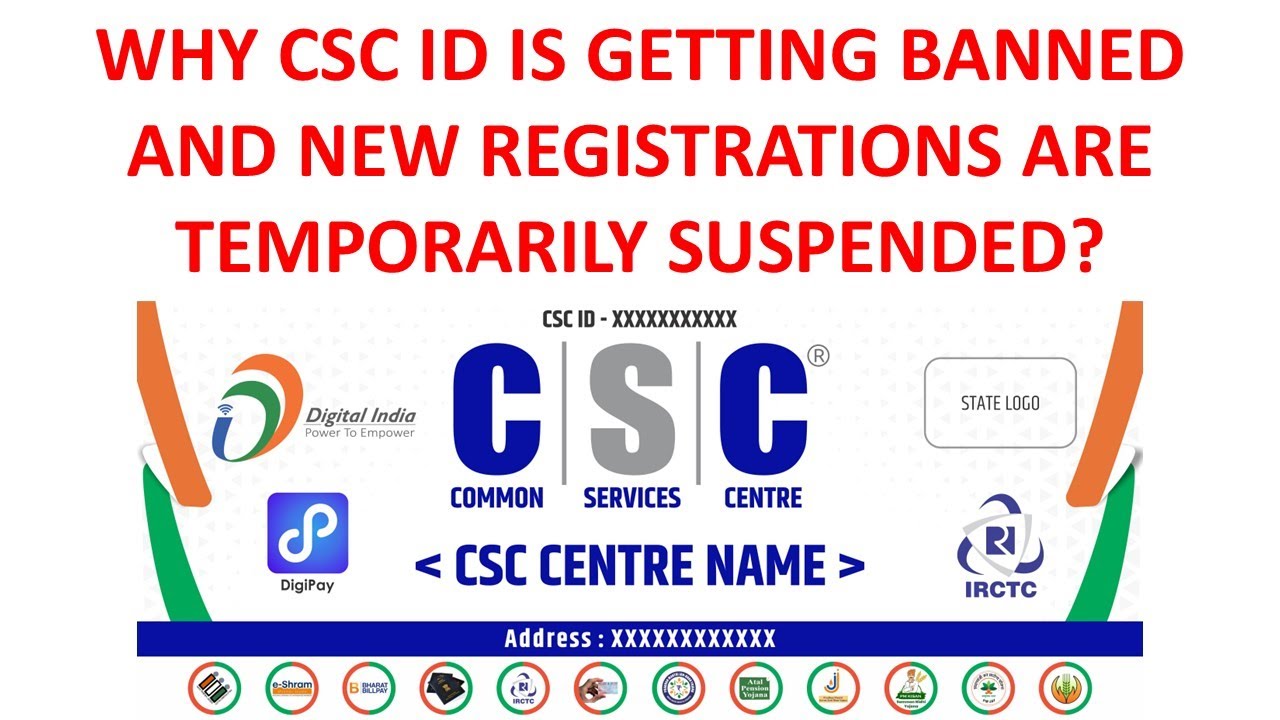 Why some CSC IDs are getting banned and new VLEs registration is temporarily suspended ??