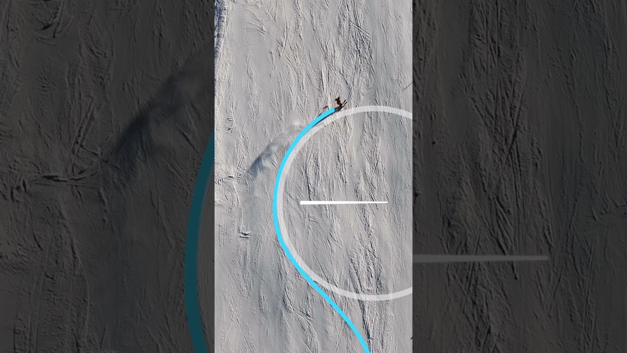 Carving on Skis | Understanding Turning Radius and Arc Length #shorts