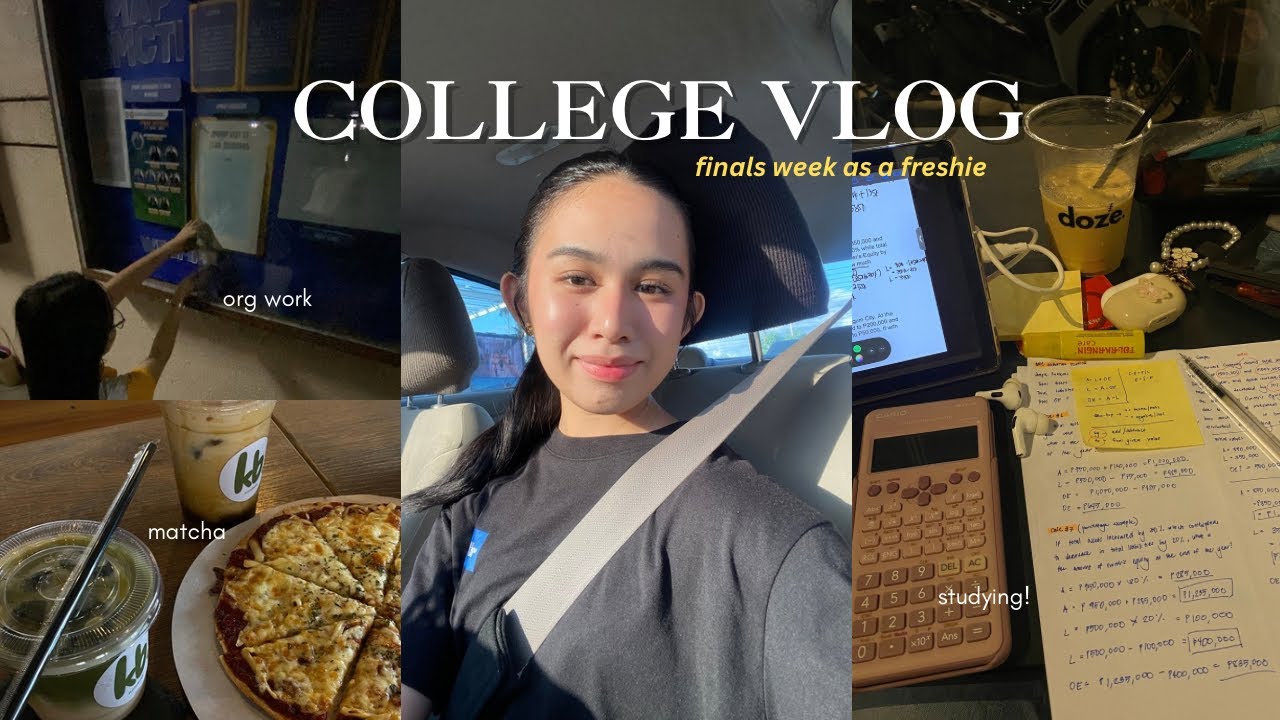 College Vlog: finals week, lots of studying, what’s in my bag, coffee