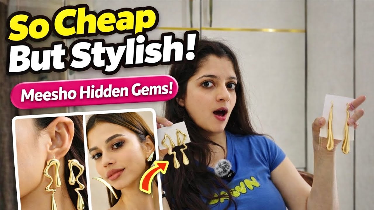 “Meesho Earrings That Look EXPENSIVE but Are Cheap! 😱” @thesimicode 