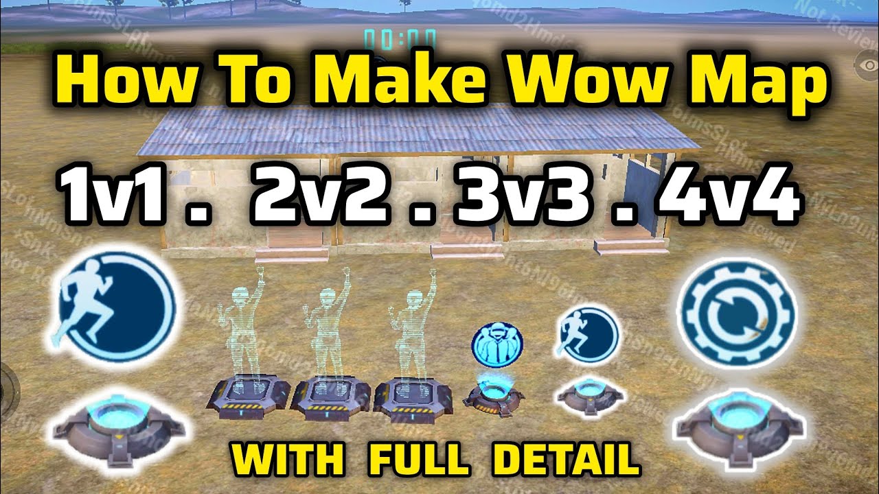 How To Make Wow Map | How To Create Wow Map | PUBG MOBILE