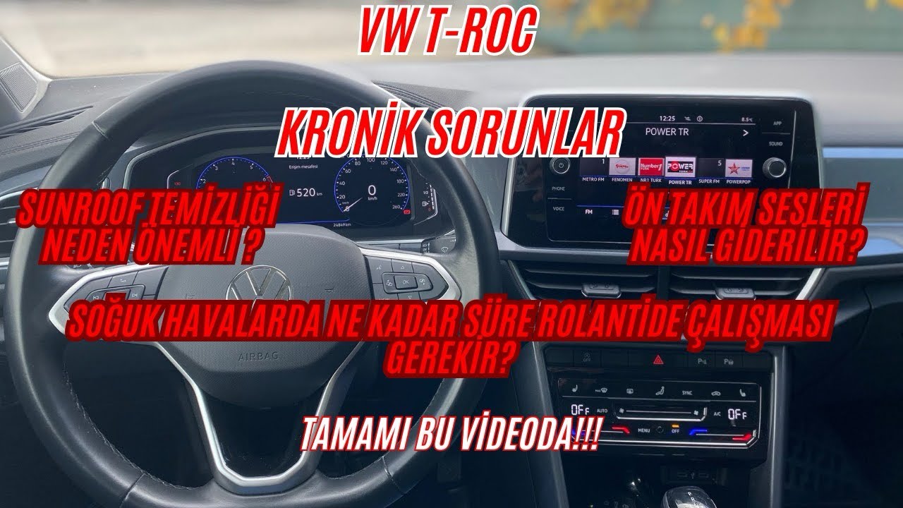 VW T-ROC KRONİK SORUNLAR | SUNROOF TEMİZLİĞİ NEDEN ÖNEMLİ ?