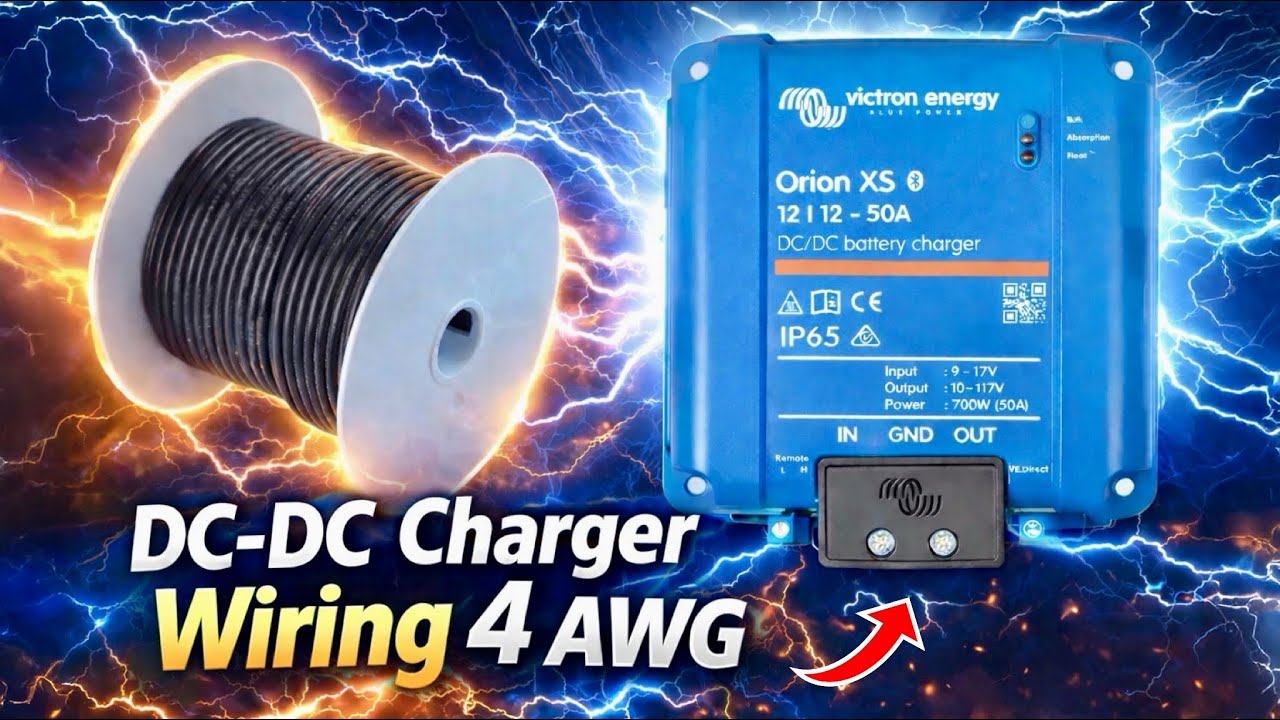 Кабель 4 AWG не подходит для Victron Orion?... Проблема решена!