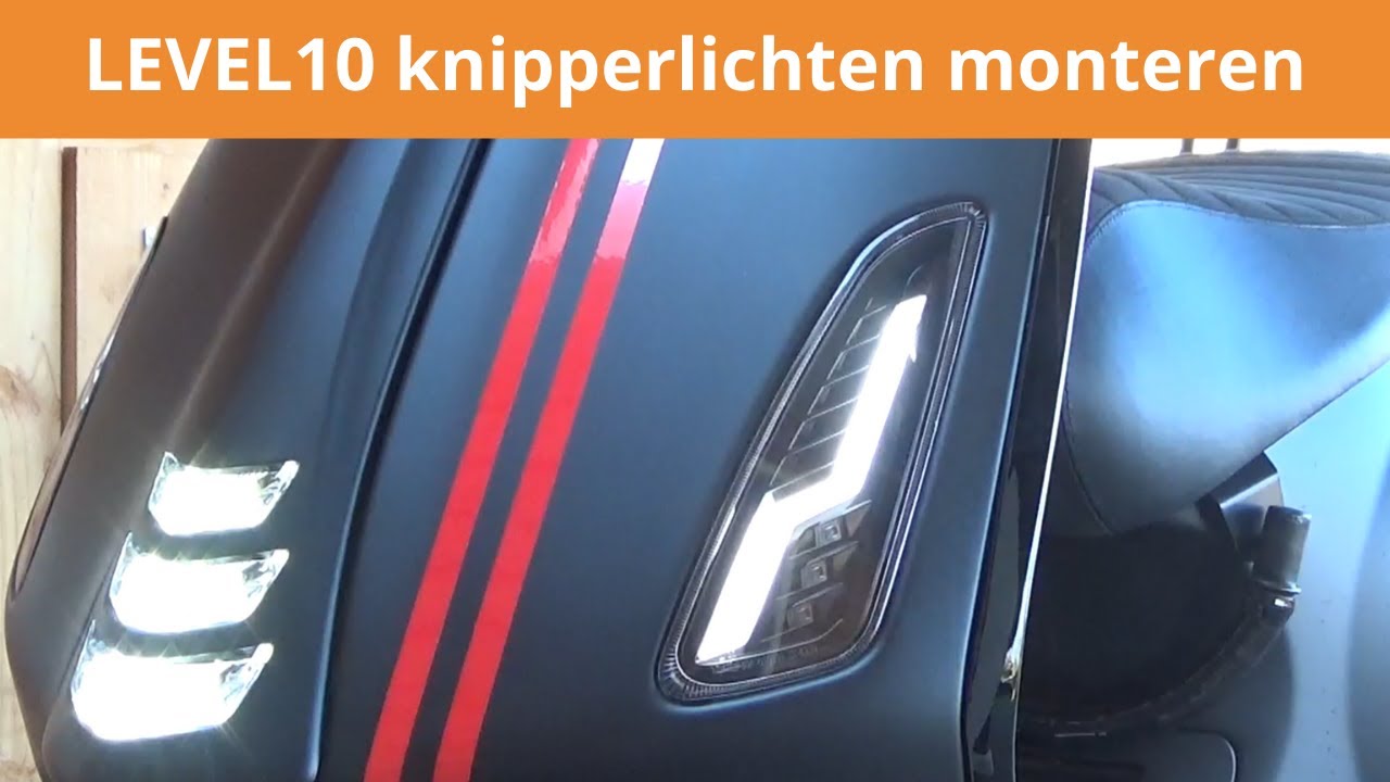 LEVEL10 led knipperlichten Vespa Sprint monteren | Montagevideo - De Scooter Shop