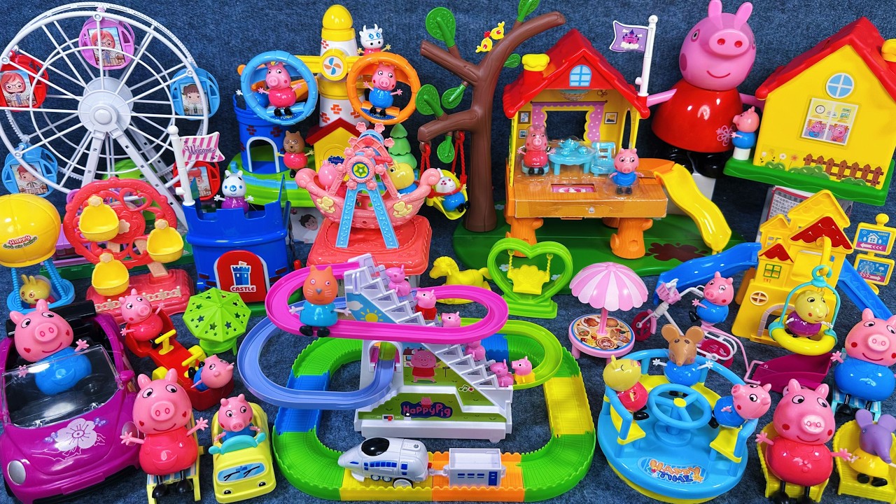13 Minutes Satisfying with Unboxing Peppa Pig Tree House & Super Slide Park Playset ASMR｜Review Toys