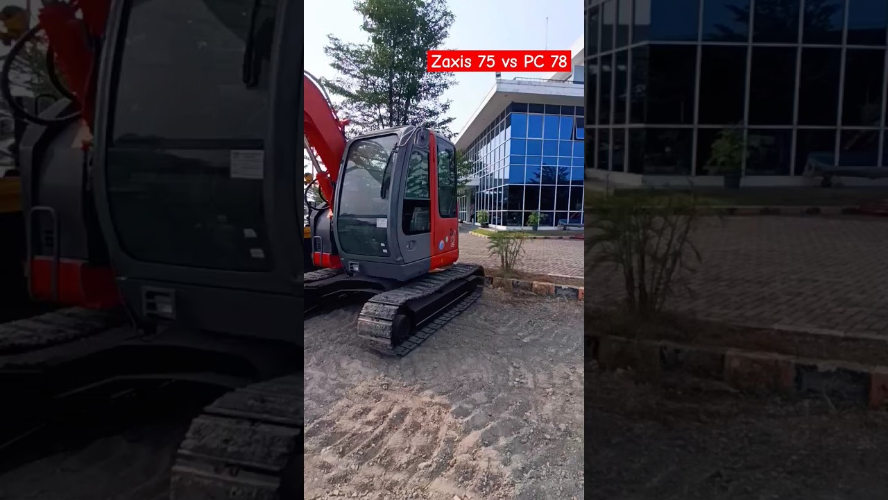 EXCAVATOR MINI HITACHI ZAXIS75 VS KOMATSU PC78 | #alatberat #mining #excavator #viral #construction