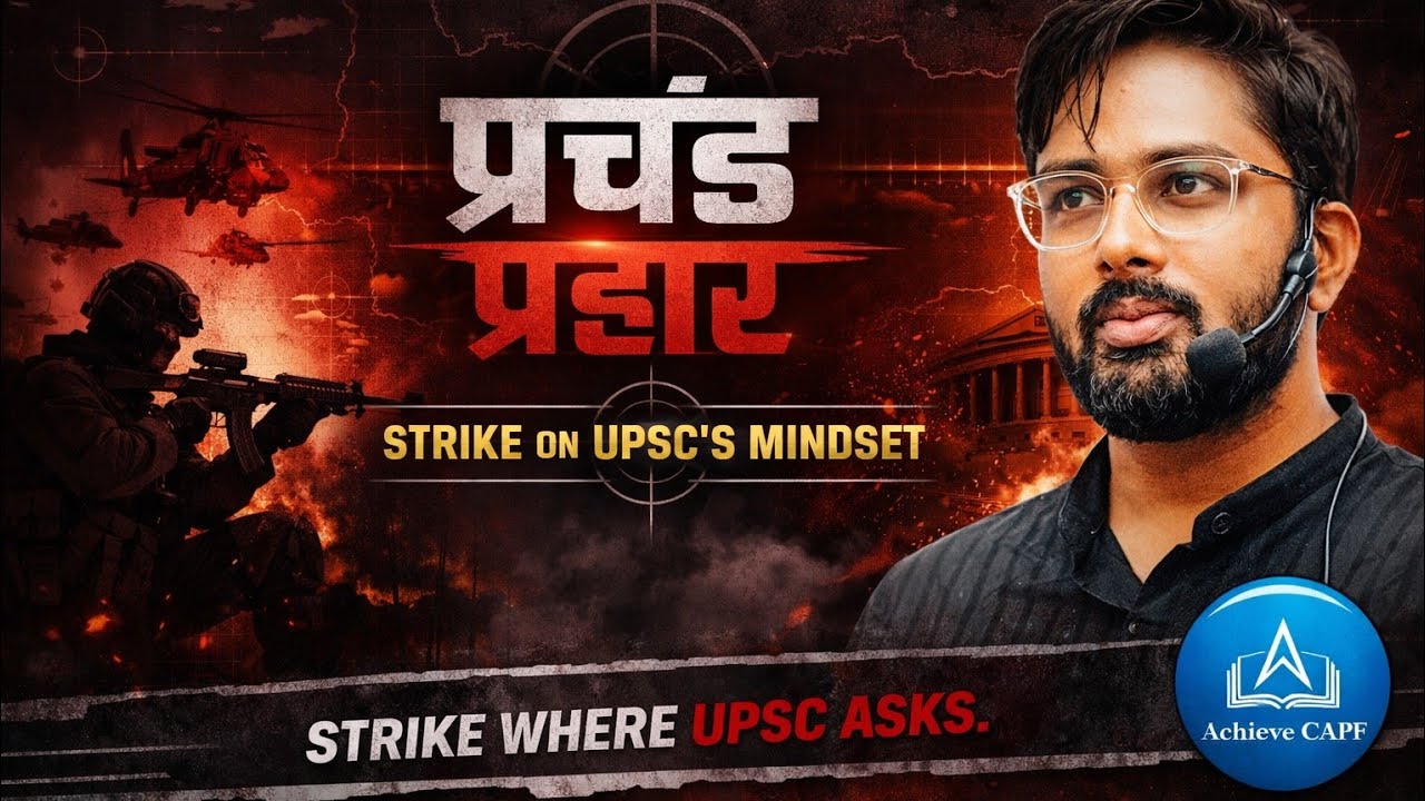 PRACHAND PRAHAR 🔥 | Strike on UPSC’s Mindset | CAPF STRATEGY | CDS STRATEGY 