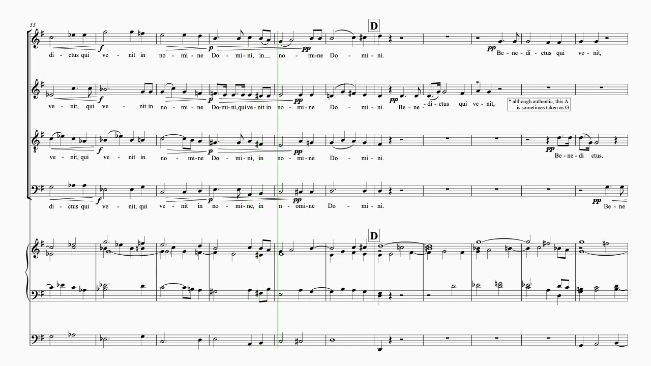 A. Dvořák: Mass in D - Benedictus (Bass)