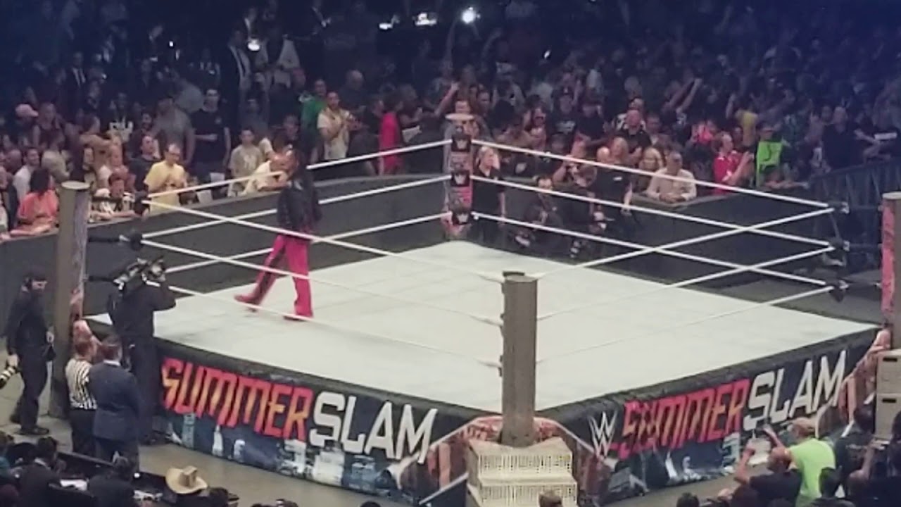 summerslam 2017 shinsuke nakamura and jinder mahal entrance live